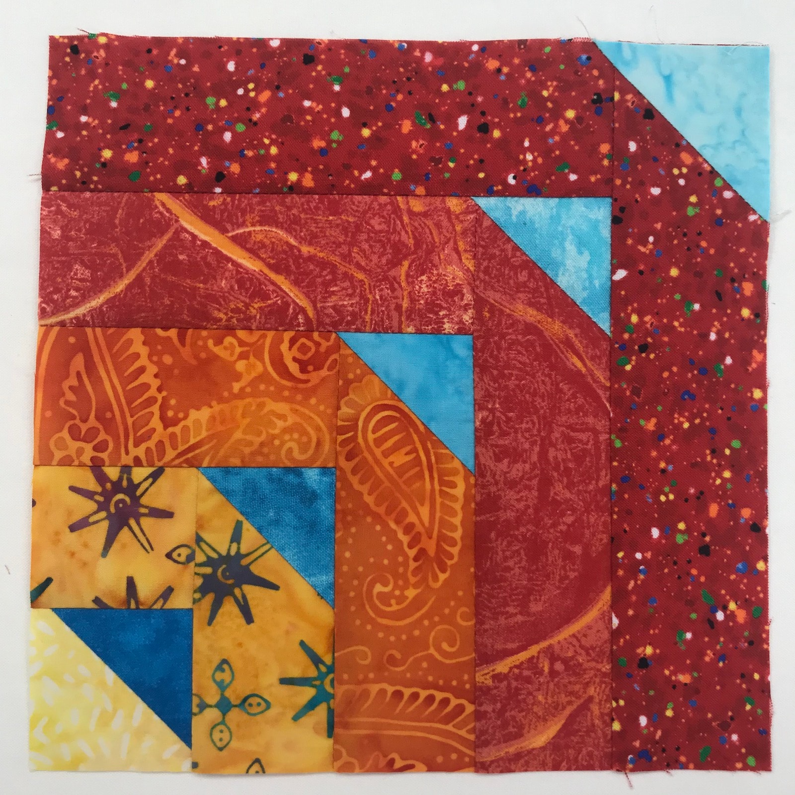 Dis Way N Dat quilt block close-up