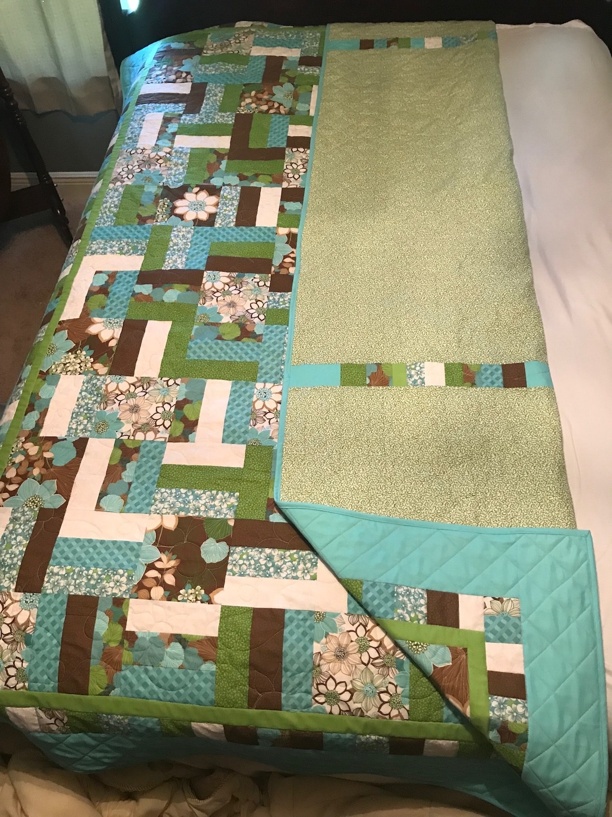 Wildflower quilt back